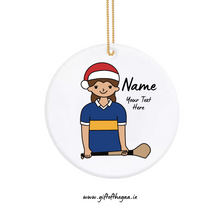 Load image into Gallery viewer, Camogie Player Decoration with Santa Hat / Band Jersey