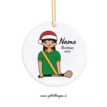 Load image into Gallery viewer, Camogie Player Decoration with Santa Hat / Sash Jersey