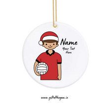 Load image into Gallery viewer, Footballer Decoration with Santa Hat / Plain Jersey