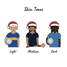 Load image into Gallery viewer, Footballer Decoration with Santa Hat / Plain Jersey