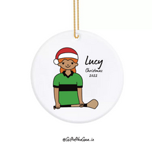 Load image into Gallery viewer, Camogie Player Decoration with Santa Hat / Band Jersey