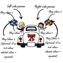 Load image into Gallery viewer, Bride & Groom with club/county flags