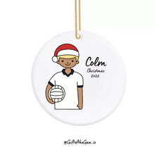 Load image into Gallery viewer, Footballer Decoration with Santa Hat / Plain Jersey