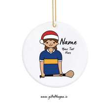 Load image into Gallery viewer, Camogie Player Decoration with Santa Hat / Band Jersey
