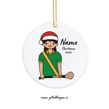 Load image into Gallery viewer, Camogie Player Decoration with Santa Hat / Sash Jersey
