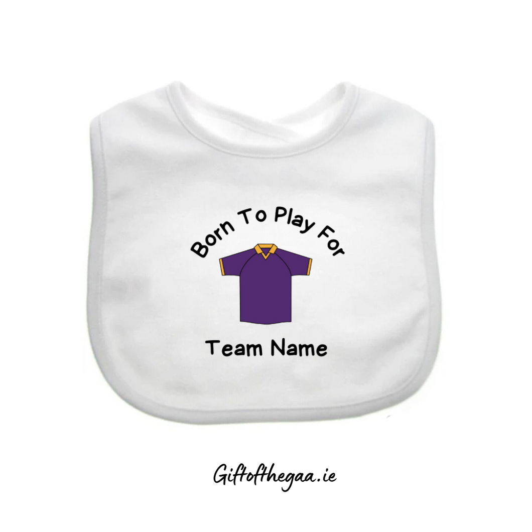 NEW! Personalised GAA Baby Bib / Plain Jersey