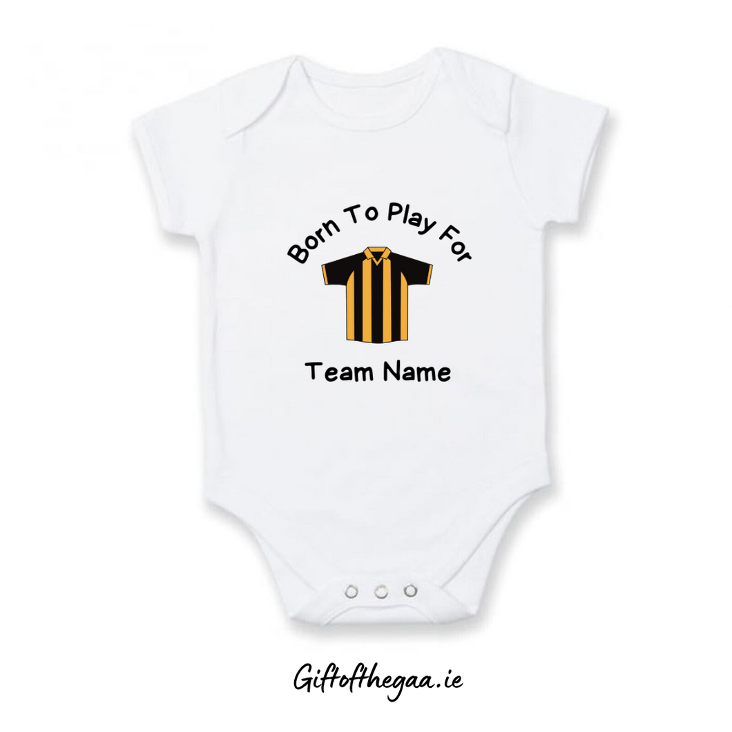 NEW! Personalised GAA Baby Vest / Vertical Stripe Jersey