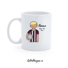 Load image into Gallery viewer, Footballer Mug / Vertical Stripe Jersey
