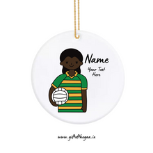 Load image into Gallery viewer, Ladies Footballer Decoration / Horizontal Stripe Jersey
