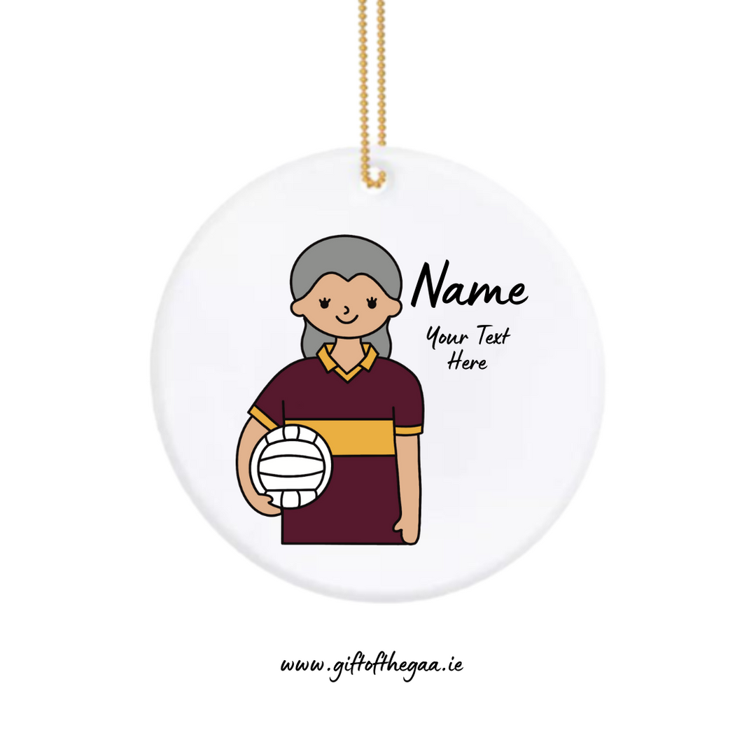 Ladies Footballer Decoration / Band Jersey