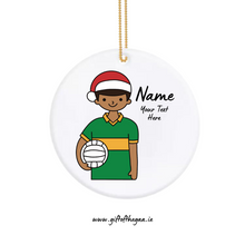 Load image into Gallery viewer, Footballer Decoration with Santa Hat / Band Jersey
