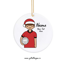 Load image into Gallery viewer, Footballer Decoration with Santa Hat / Plain Jersey
