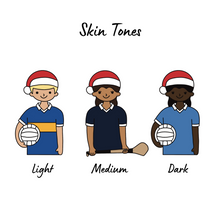 Load image into Gallery viewer, Footballer Decoration with Santa Hat / Plain Jersey
