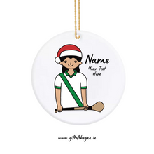 Load image into Gallery viewer, Camogie Player Decoration with Santa Hat / Sash Jersey
