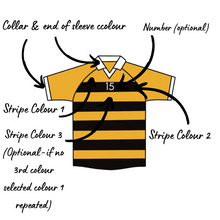 Load image into Gallery viewer, Hurler with Helmet / Horizontal Stripe Jersey
