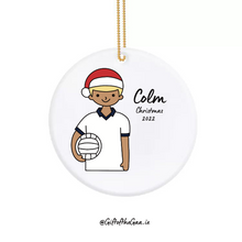 Load image into Gallery viewer, Footballer Decoration with Santa Hat / Plain Jersey
